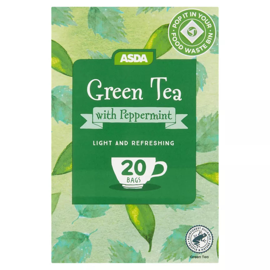 ASDA Green Tea with Mint 20 Tea Bags