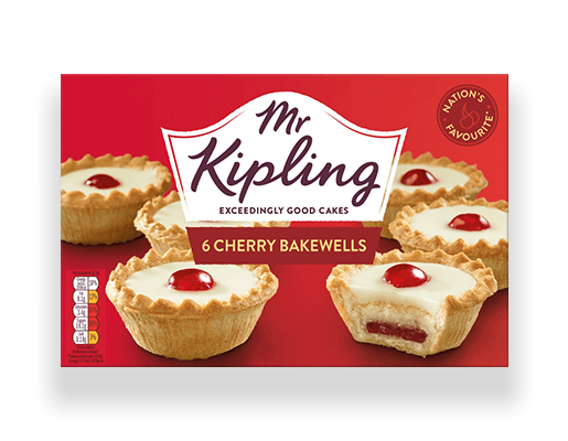 Mr Kipling Cherry Bakewells  6pk