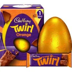 CADBURY ORANGE TWIRL CHOCOLATE EASTER EGG 198g