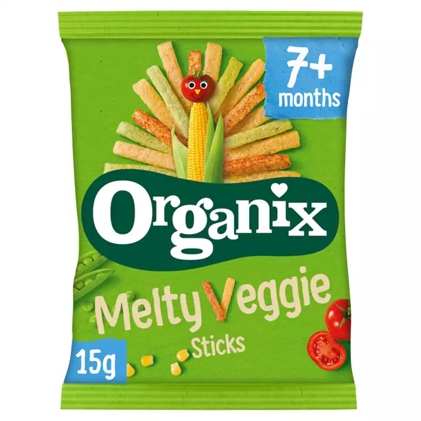 Organix Melty Veggie Sticks Organic Baby Food 7+months