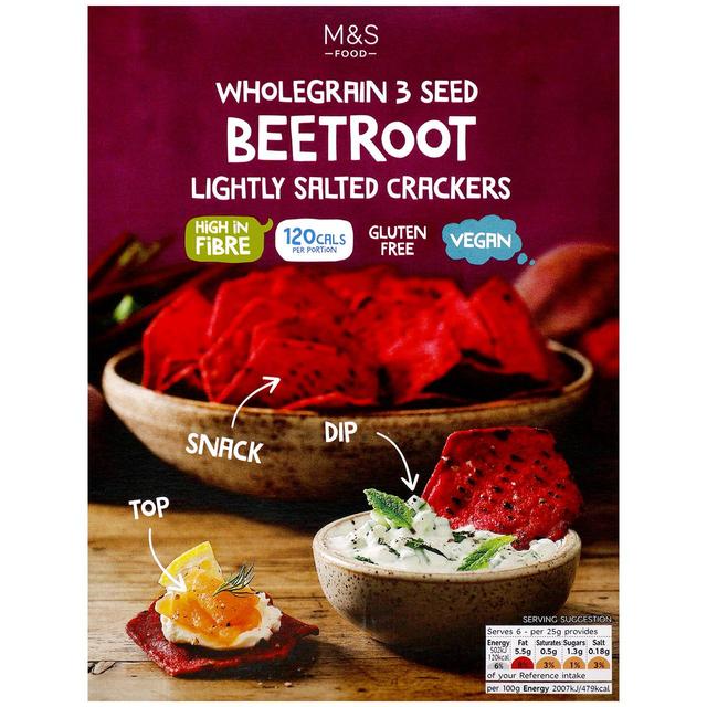 M&S Wholegrain Beetroot Crackers