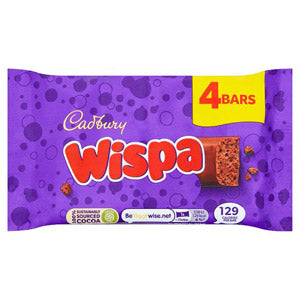 Cadbury Wispa Milk Chocolate Bars 4 Pack